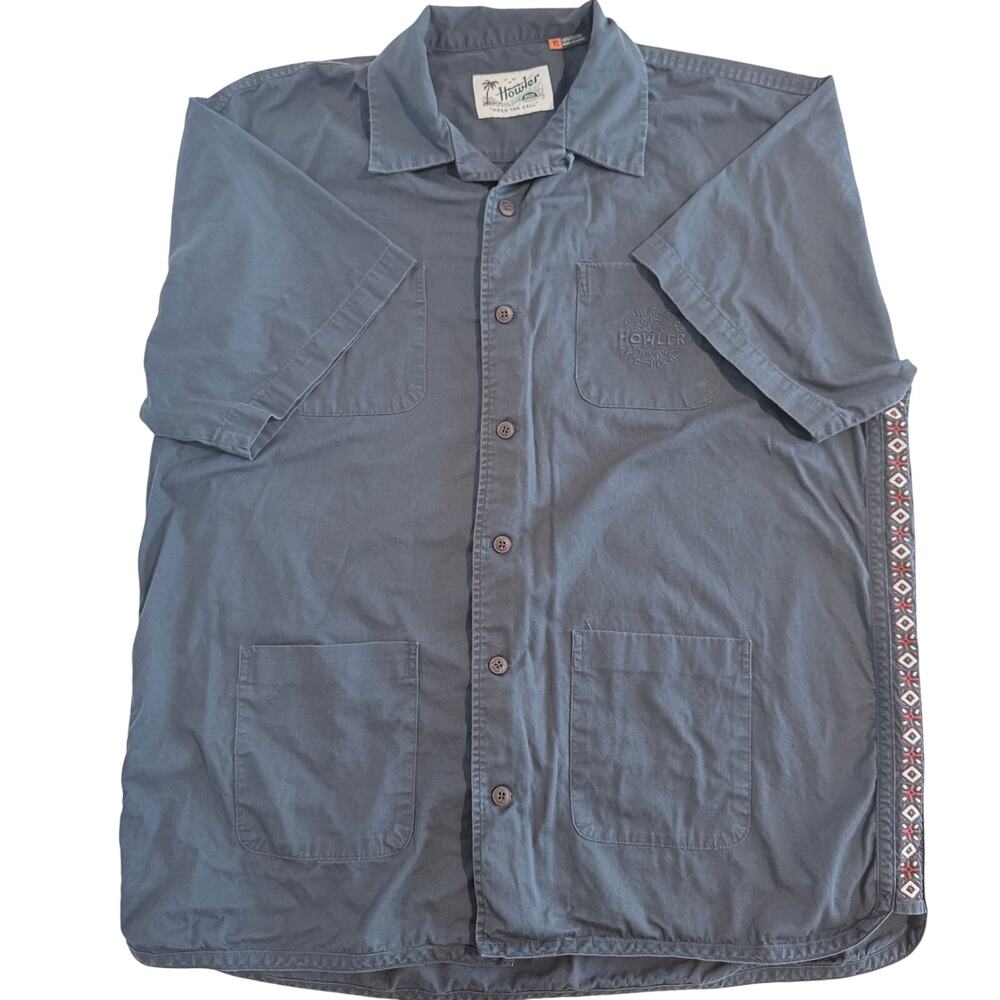Howler Brothers Men's Short Sleeve Button Down Shirt Size XL